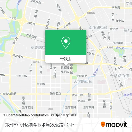 郑州市中原区科学技术局(友爱路)地图