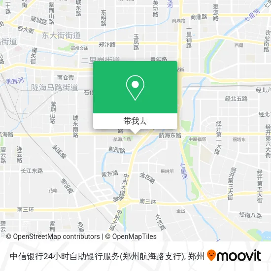 中信银行24小时自助银行服务(郑州航海路支行)地图