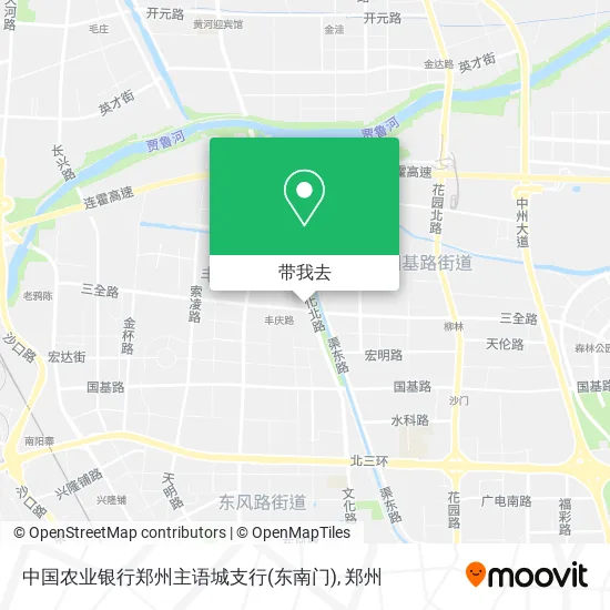 中国农业银行郑州主语城支行(东南门)地图