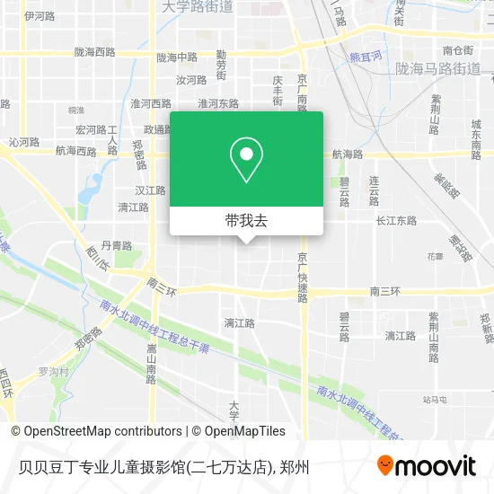 贝贝豆丁专业儿童摄影馆(二七万达店)地图