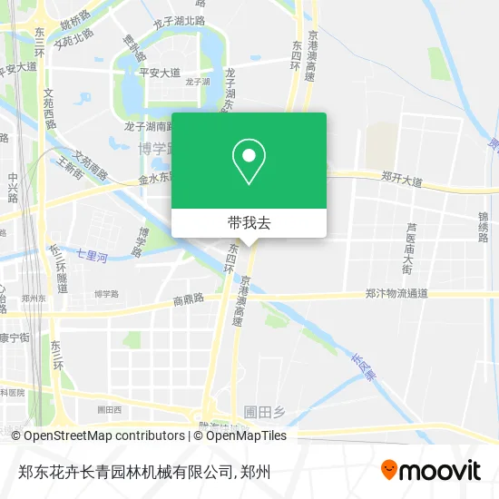 郑东花卉长青园林机械有限公司地图