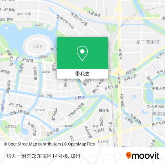 郑大一附院郑东院区14号楼地图