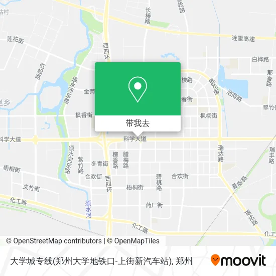 大学城专线(郑州大学地铁口-上街新汽车站)地图