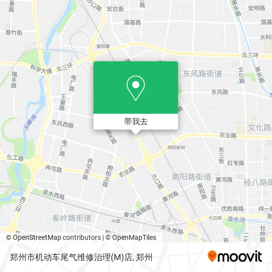 郑州市机动车尾气维修治理(M)店地图