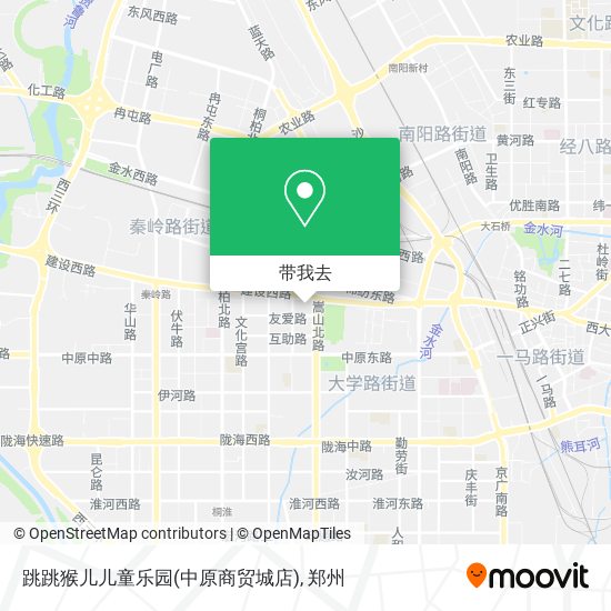 跳跳猴儿儿童乐园(中原商贸城店)地图