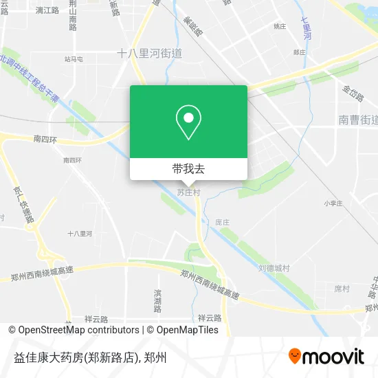 益佳康大药房(郑新路店)地图