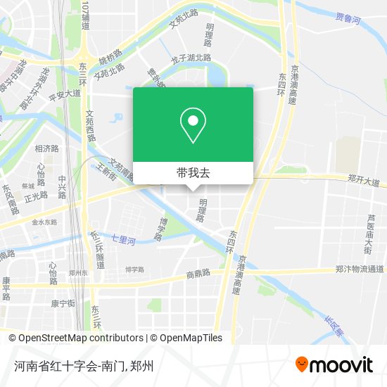 河南省红十字会-南门地图