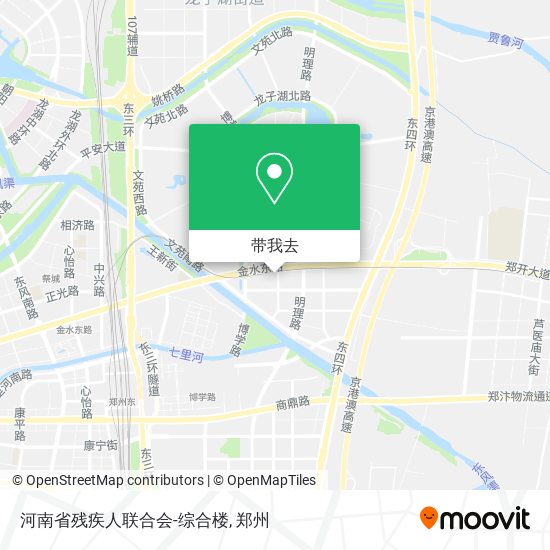 河南省残疾人联合会-综合楼地图