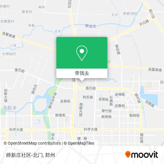 师新庄社区-北门地图