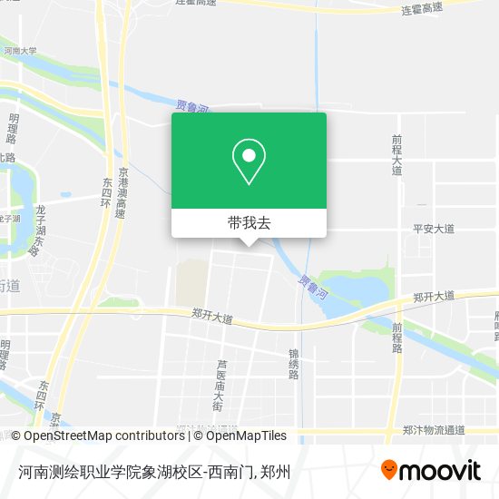 河南测绘职业学院象湖校区-西南门地图