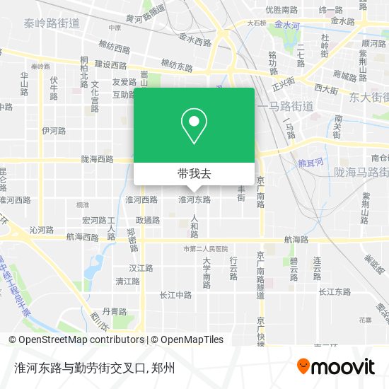 淮河东路与勤劳街交叉口地图