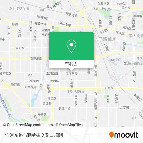 淮河东路与勤劳街交叉口地图
