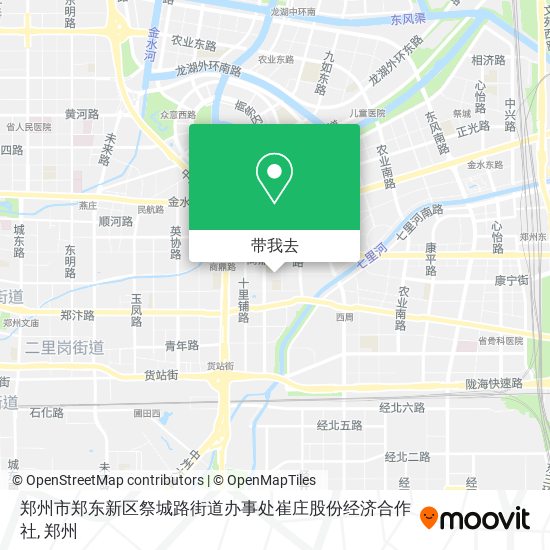 郑州市郑东新区祭城路街道办事处崔庄股份经济合作社地图