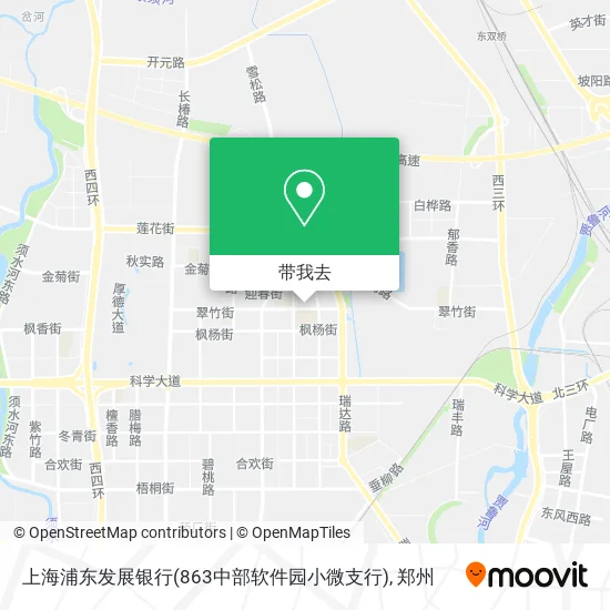 上海浦东发展银行(863中部软件园小微支行)地图