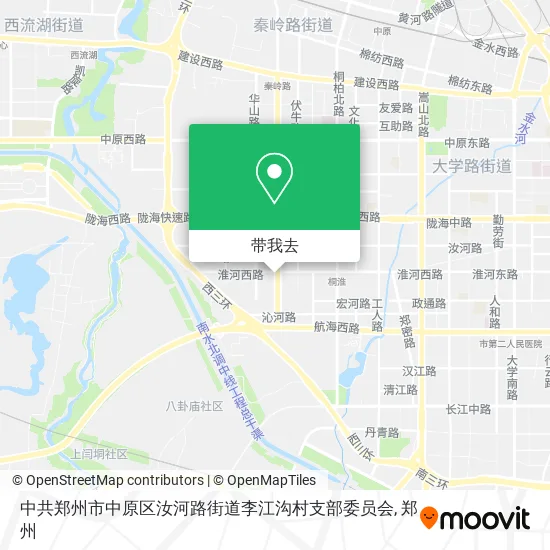 中共郑州市中原区汝河路街道李江沟村支部委员会地图