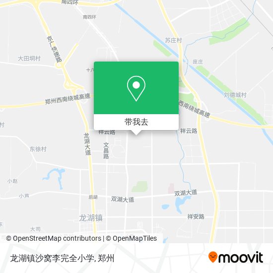 龙湖镇沙窝李完全小学地图