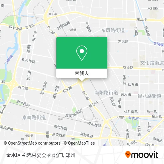 金水区孟砦村委会-西北门地图