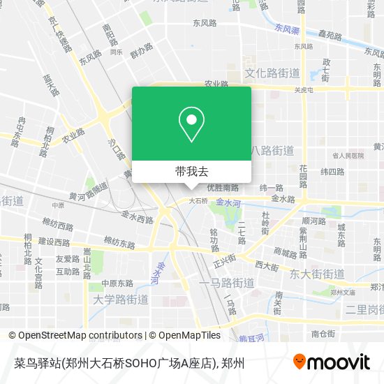 菜鸟驿站(郑州大石桥SOHO广场A座店)地图