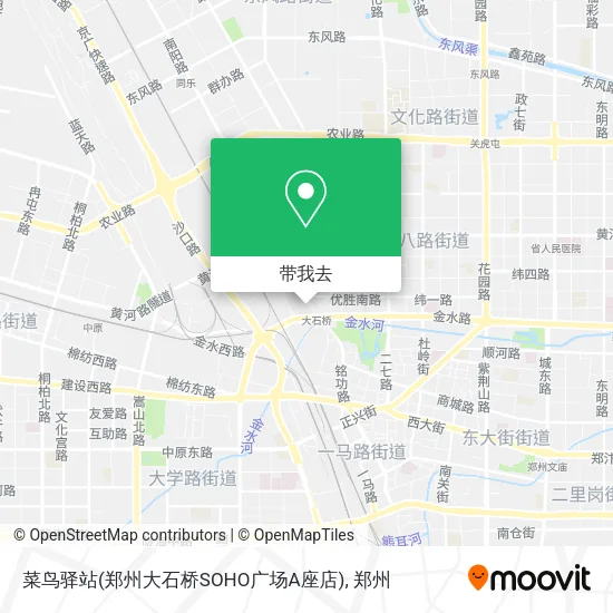 菜鸟驿站(郑州大石桥SOHO广场A座店)地图