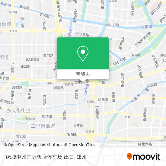 绿城中州国际饭店停车场-出口地图