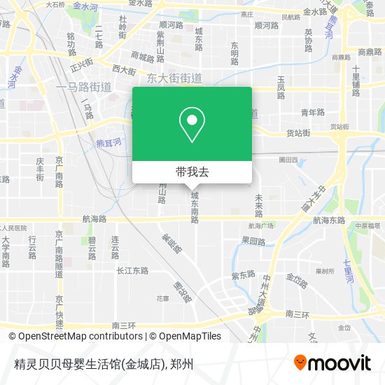 精灵贝贝母婴生活馆(金城店)地图