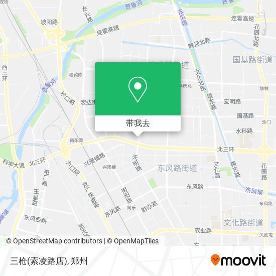 三枪(索凌路店)地图