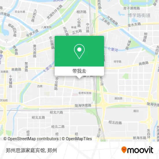 郑州思源家庭宾馆地图