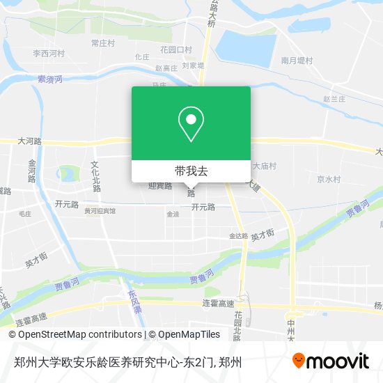郑州大学欧安乐龄医养研究中心-东2门地图
