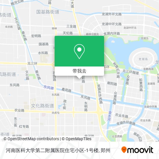 河南医科大学第二附属医院住宅小区-1号楼地图