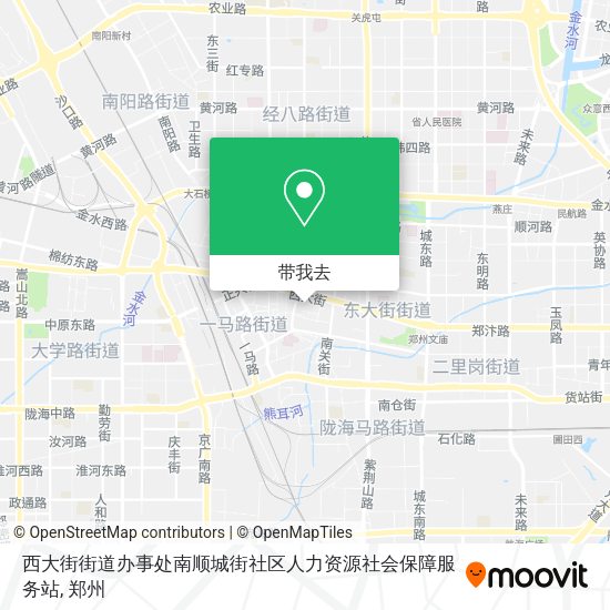 西大街街道办事处南顺城街社区人力资源社会保障服务站地图