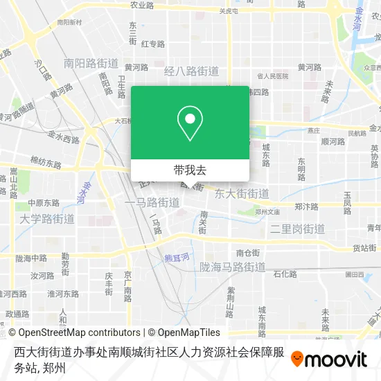 西大街街道办事处南顺城街社区人力资源社会保障服务站地图