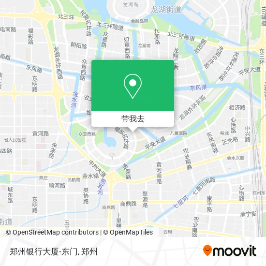 郑州银行大厦-东门地图