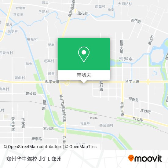 郑州华中驾校-北门地图