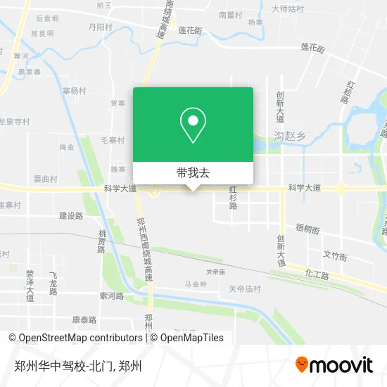 郑州华中驾校-北门地图