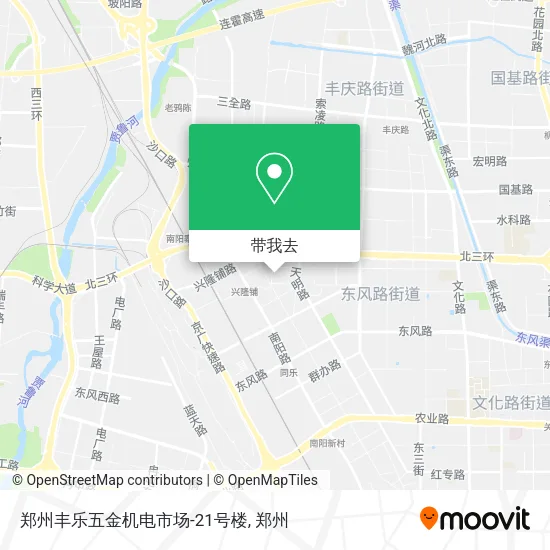 郑州丰乐五金机电市场-21号楼地图