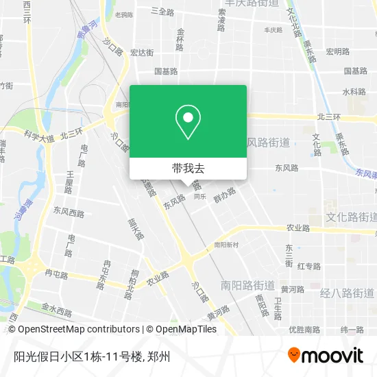 阳光假日小区1栋-11号楼地图