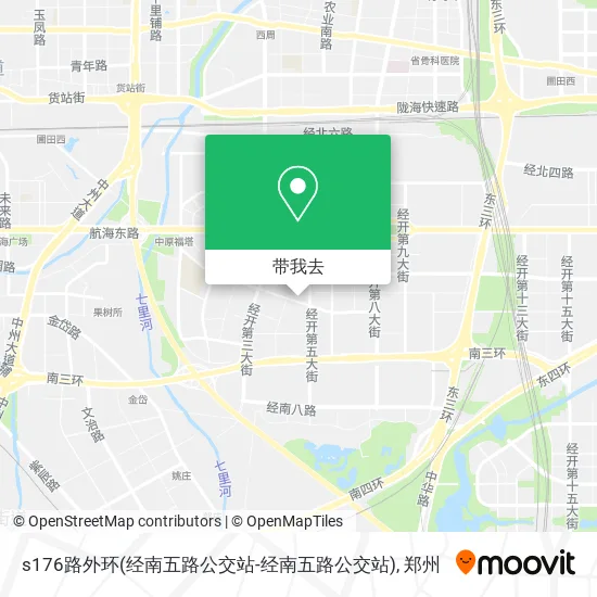 s176路外环(经南五路公交站-经南五路公交站)地图