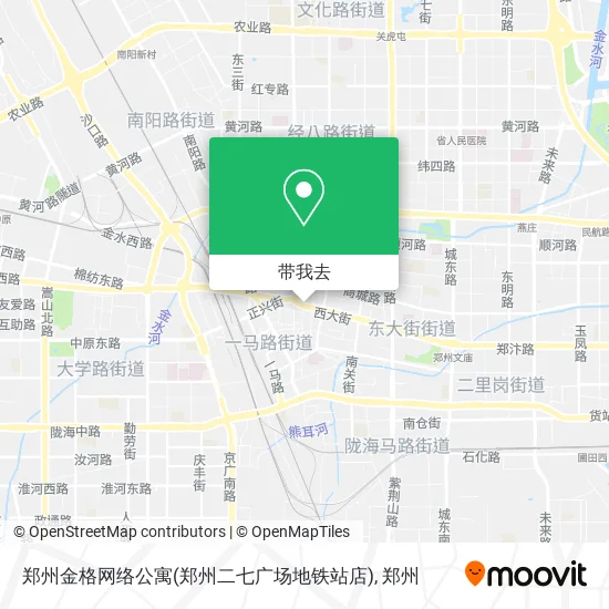 郑州金格网络公寓(郑州二七广场地铁站店)地图
