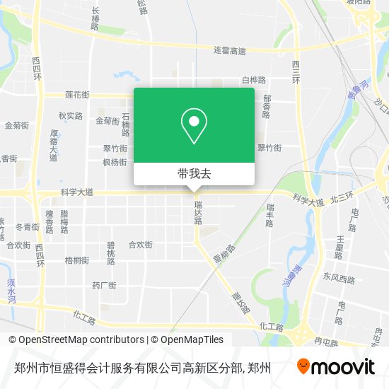 郑州市恒盛得会计服务有限公司高新区分部地图