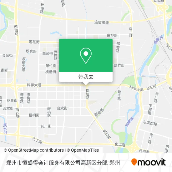 郑州市恒盛得会计服务有限公司高新区分部地图