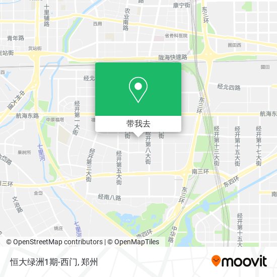 恒大绿洲1期-西门地图