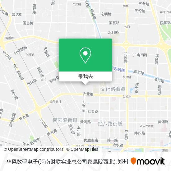 华风数码电子(河南财联实业总公司家属院西北)地图