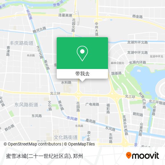 蜜雪冰城(二十一世纪社区店)地图