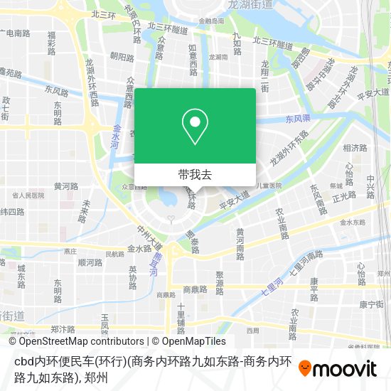 cbd内环便民车(环行)(商务内环路九如东路-商务内环路九如东路)地图