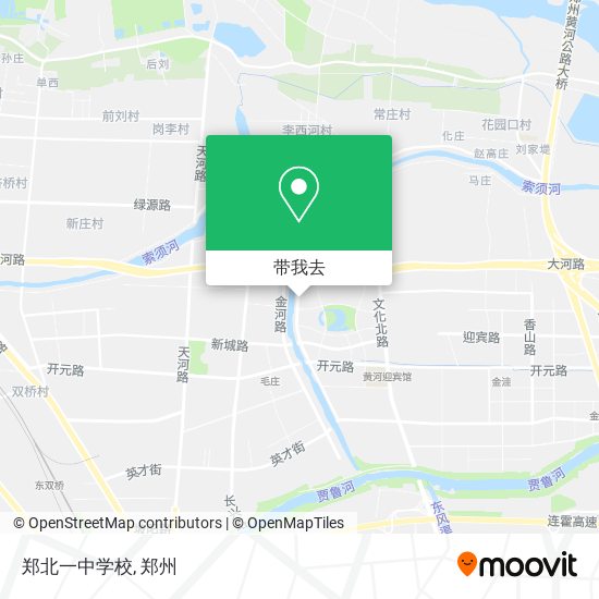 郑北一中学校地图