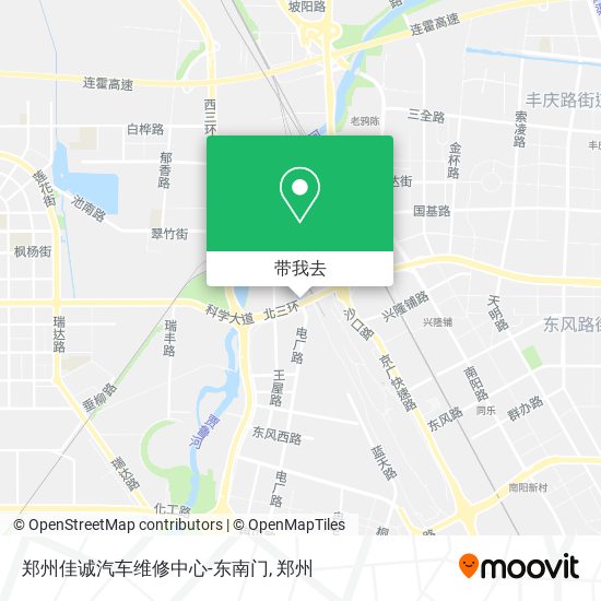 郑州佳诚汽车维修中心-东南门地图