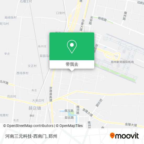 河南三元科技-西南门地图