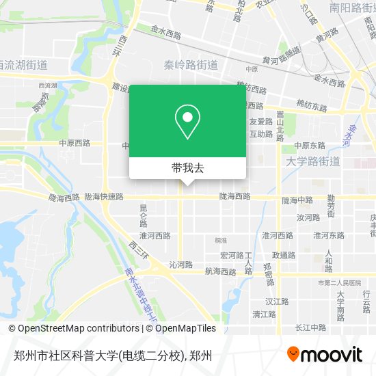 郑州市社区科普大学(电缆二分校)地图