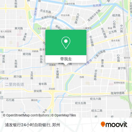 浦发银行24小时自助银行地图