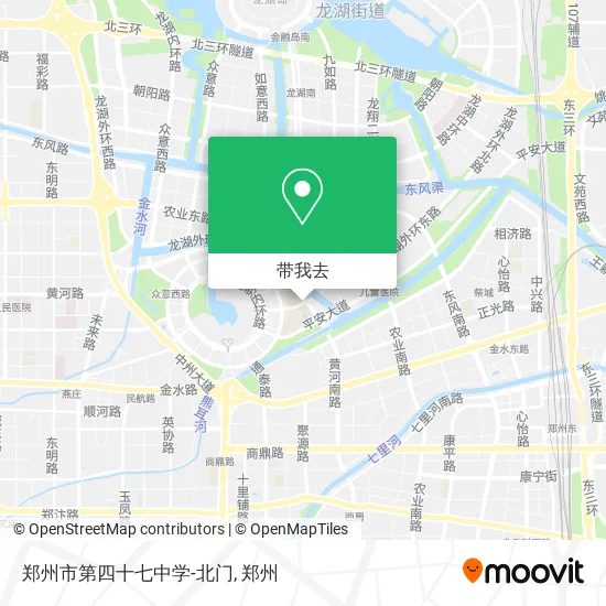 郑州市第四十七中学-北门地图